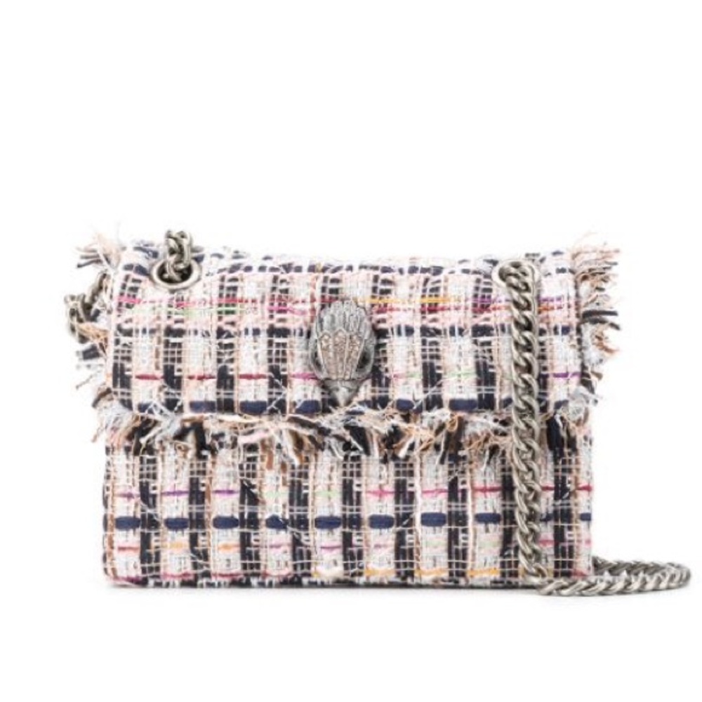 Kurt Geiger Tweed Mini Kensington X Salmon